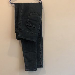 Blue Elastic Waist Decjuba Jeggings 
